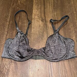 Victoria’s Secret heathered black 32C unlined semi Demi bra